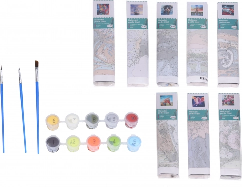 Kreativ-Set Malen nach Zahlen – Mix 30×40 cm