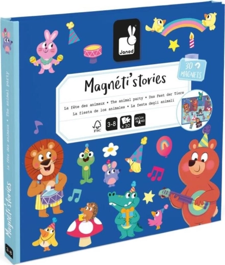 Janod Magnetbuch Tierische Geburtstagsparty