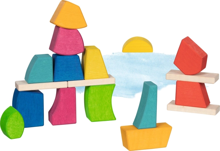 Holzbausteine Creo goki Evolution (18 Teile)