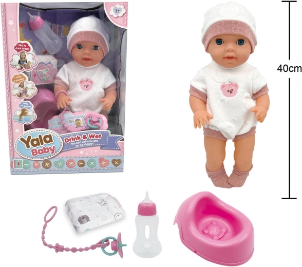 Pinkelndes Baby mit Zubehör 40 cm