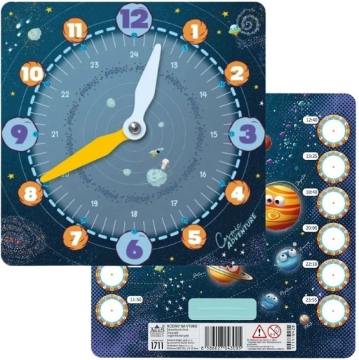 Papier-Lernuhr Cosmic Adventure