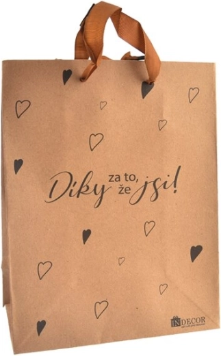 Geschenktasche „Danke, dass es dich gibt“ 17 × 10 × 23 cm