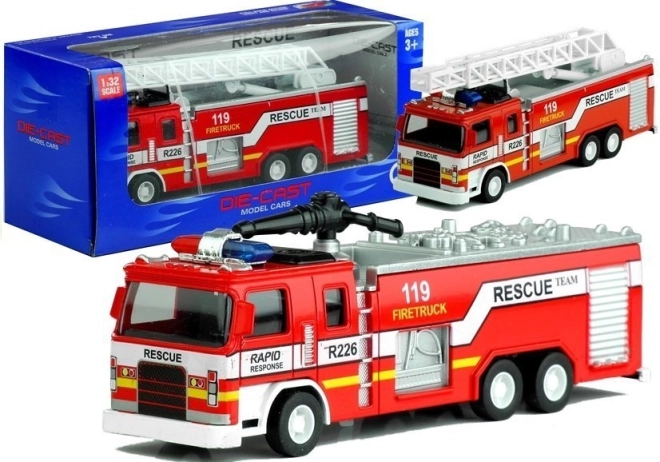 Feuerwehrauto mit beweglicher Leiter 1:32