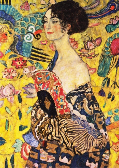 ENJOY Puzzle Dame mit Fächer von Gustav Klimt 1000 Teile