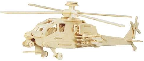 Woodcraft Holz-3D-Puzzle Hubschrauber Apache