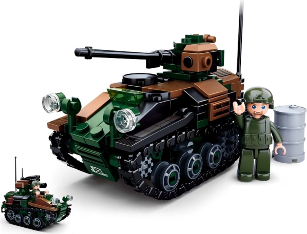 Sluban Model Bricks kleiner Panzer Wiesel 2-in-1 Bauset