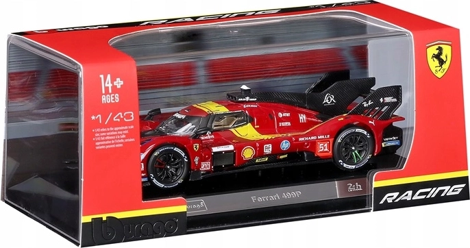 Bburago Ferrari 499P Rennmodell 1:43 rot