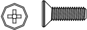 Schrauben M3x10 mit Senkkopf für Skull-Nightstorm (8 Stk.) Jamara