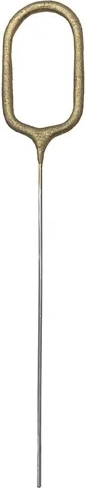 Tortenfontäne (Kaltfeuer) Zahl 0 gold 15 cm - 1 Stück
