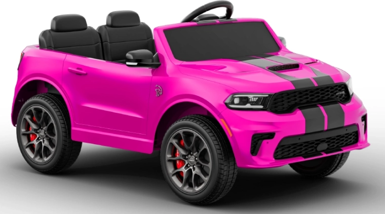 Rosa elektrisches Kinderauto Dodge Durango