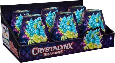 SPIN Crystalynx Dragons kleiner kristalliner Drache in dekorativem Ei – 1 Stück