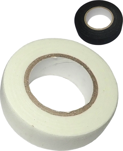 Sportliches Textilband für Hockeyschläger 2 cm x 10 m (schwarz/weiß) - 1 Stück