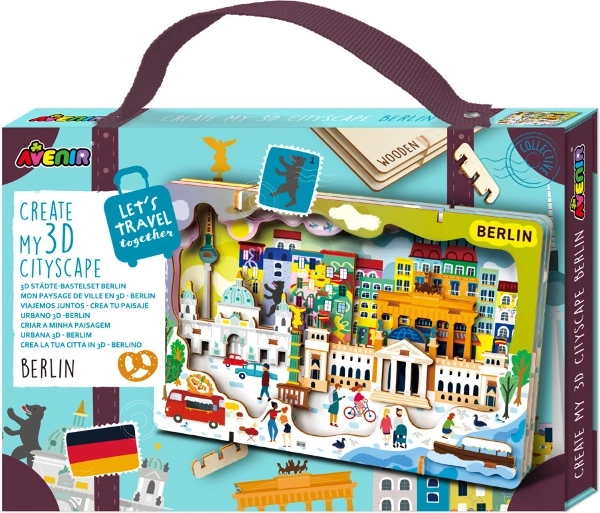 Holzpuzzle 3D Stadtpanorama Berlin Avenir