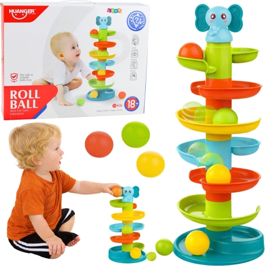 Sensorischer Kugelturm mit Elefant