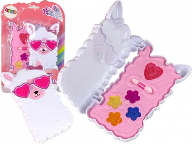 Make-up-Set für Kinder mit Glossen – rosa Lama