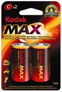 Alkalibatterien KODAK Alkaline Max C 1,5 V, 2 St.