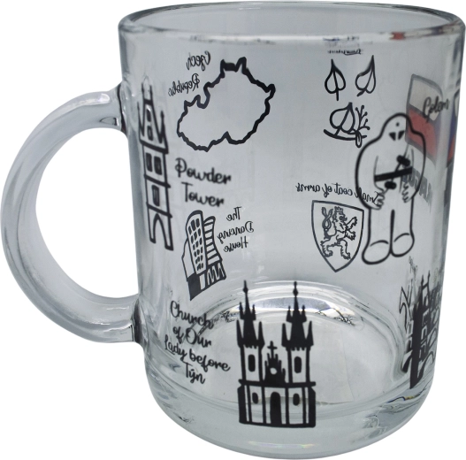 Glasbecher 330 ml TOP PRAHA für Kinder