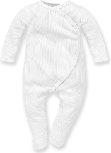 Pinokio Overall Lovely Day mit langem Ärmel, gerippt, weiß (Größe 68)