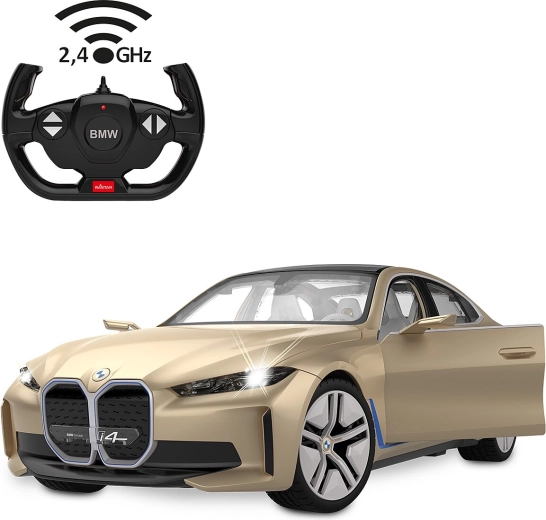 RC-Modell BMW i4 Concept im Maßstab 1:14 mit Beleuchtung, golden