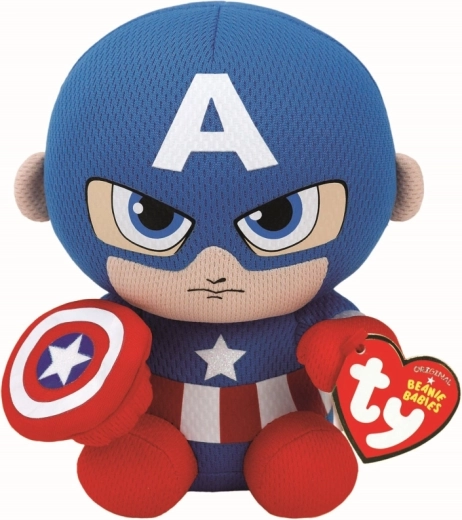 Ty Marvel Captain America Plüschfigur 15 cm - 1 Stück