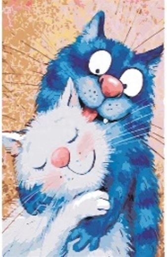 Norimpex Malen nach Zahlen Verliebte Katzen 40 x 50 cm