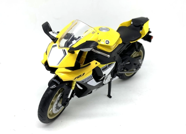 MSZ Motorradmodell Yamaha YZF-R1 gelb 1:12 - 1 Stück