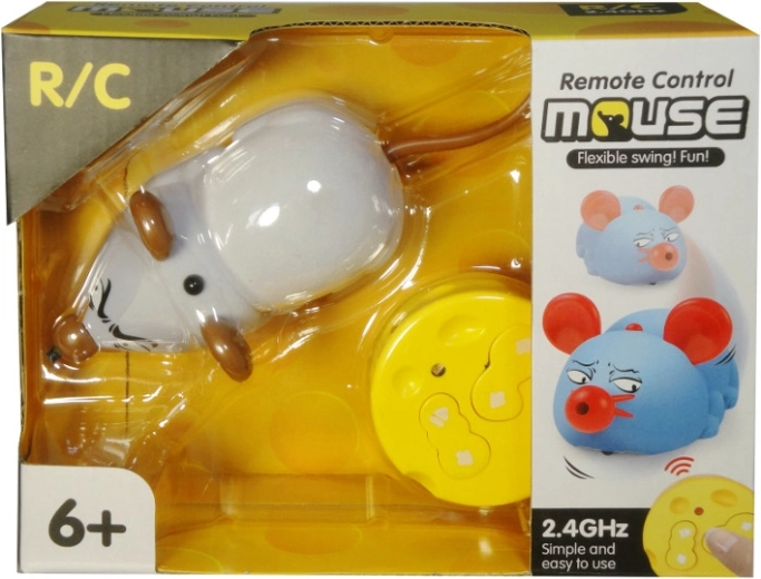 Funkgesteuerte Plüschmaus mit Fernbedienung