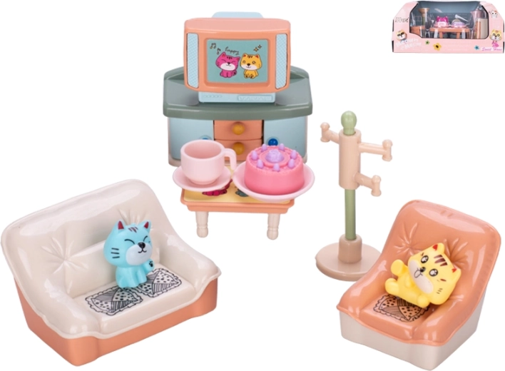 Tierhaushalt-Set mit Figur und Zubehör