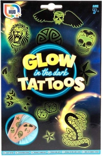 Leuchtende Tattoos – Set mit 2 Bögen