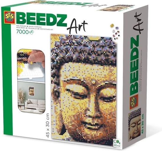 SES Creative Beedz Art Bügelperlen Buddha (7000 Stk.)
