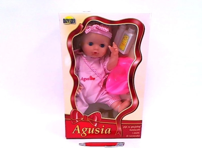 Puppe Agusia trinkt und macht Pipi, 48 cm