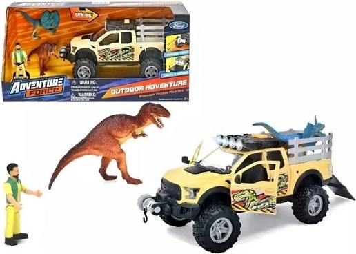 Adventure Force Jeep und Dinosaurier mit Licht und Sound