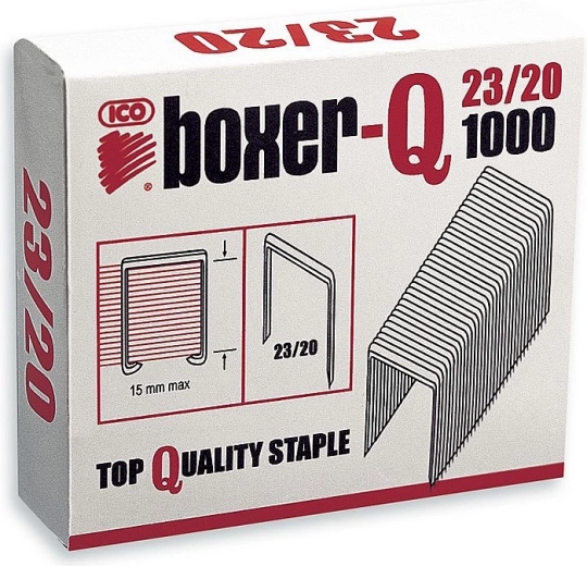 Heftklammern BOXER‑Q 23/20, 1000 Stk.