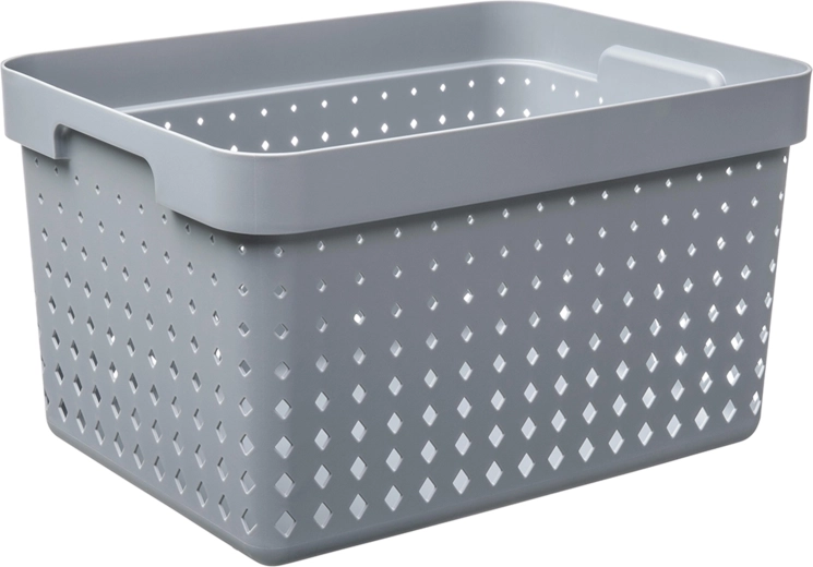 Aufbewahrungskorb Seoul groß, grau