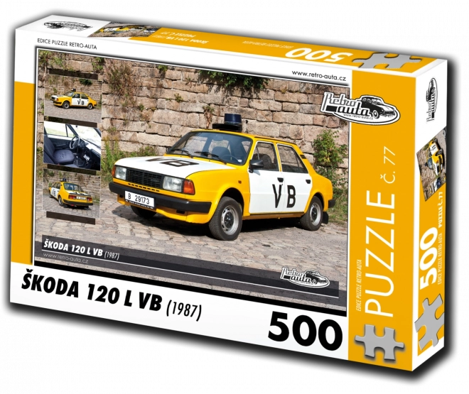 Puzzle Retro-Autos Škoda 120 L VB (1987) – 500 Teile