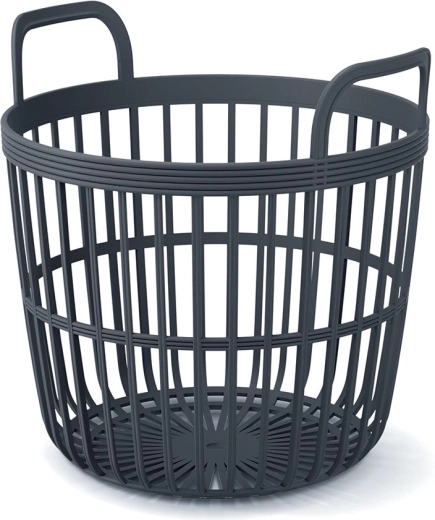 Zoe Basket Korb mit Griffen 36,4 cm – Anthrazit