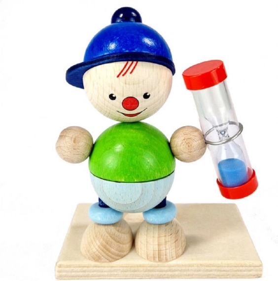 Sanduhr Figur Luis zur Zahnreinigung
