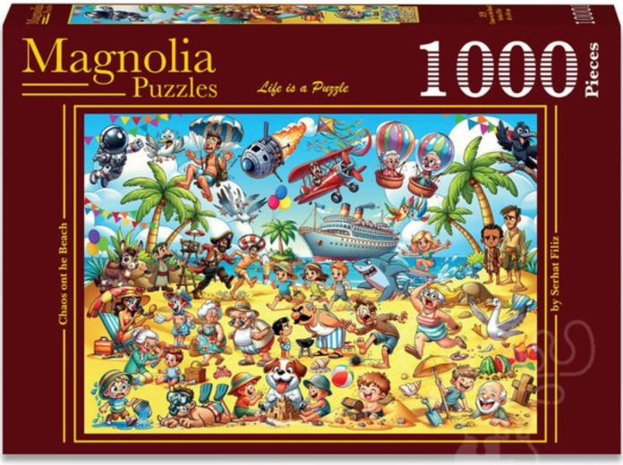 Magnolia Puzzle „Chaos am Strand“ 1000 Teile