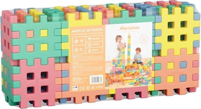 Pastellfarbene Bausteine, 48 Teile