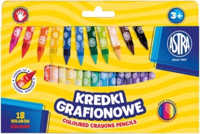 Kaolin-Buntstifte ASTRA 18 Stück