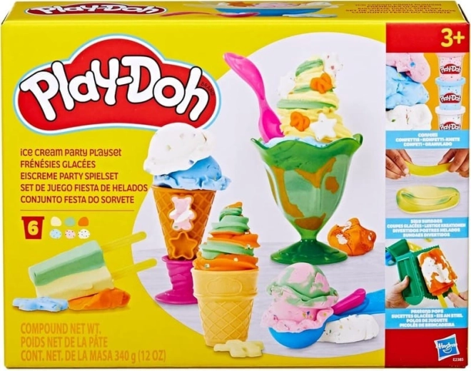 Play-Doh Eisparty – kreatives Eiscreme-Set aus Knetmasse
