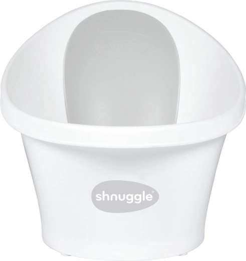 Shnuggle Babybadewanne mit Rückenstütze weiß/grau