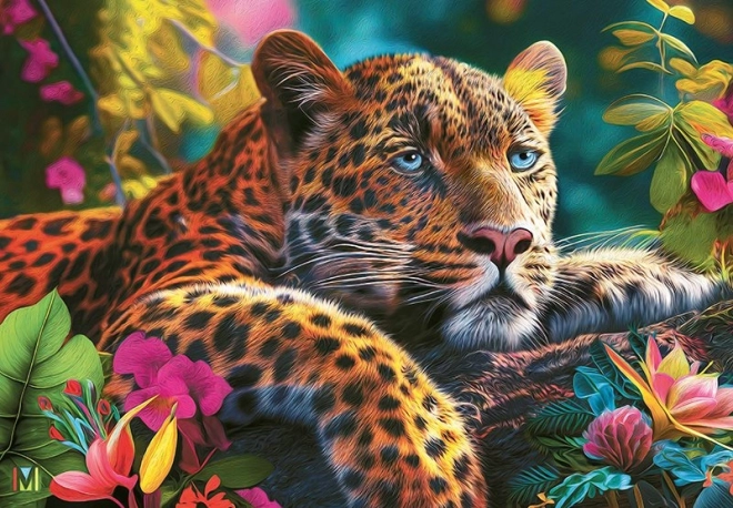 Puzzle CHERRY PAZZI Liegender Leopard 500 Teile