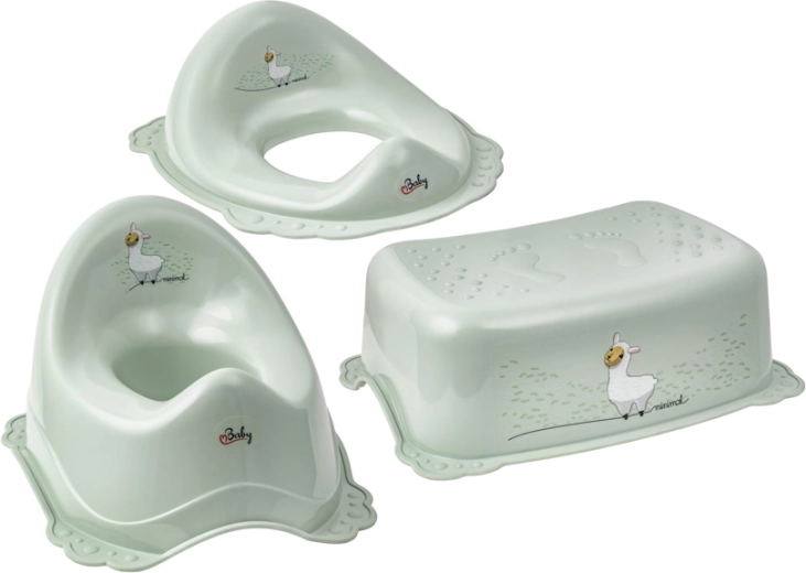 Maltex rutschfestes Toilettentrainings-Set Minimal Lama