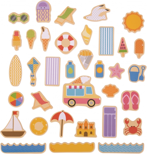 Bigjigs Toys Magnete Urlaub am Meer