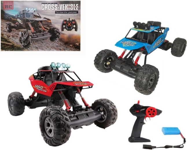 Geländegängiges RC-Kinderauto mit Fernbedienung und Ladegerät