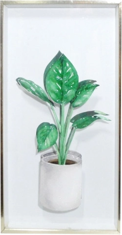 Gerahmtes Bild mit Blüte 20 × 40 cm