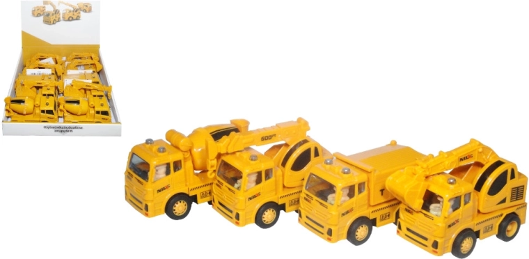 Bau-Lkw mit Schwungradantrieb und beweglichen Teilen