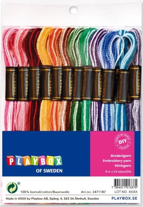 Playbox Regenbogen-Garne 25 Stk.