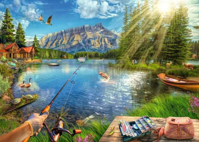 Puzzle RAVENSBURGER Leben am See 1000 Teile